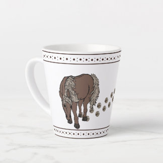 Chevaux par figdewdrop Petit Mug Latte