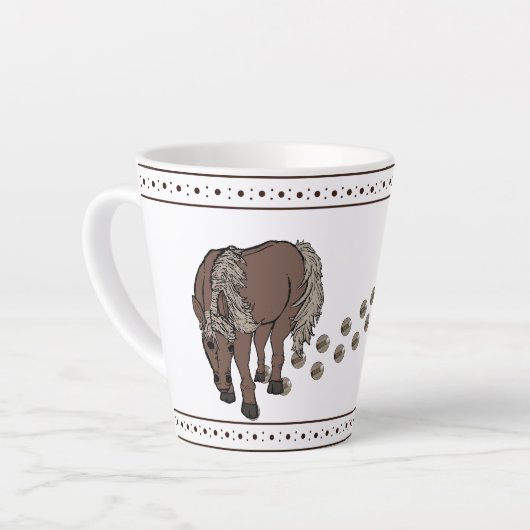 Chevaux par figdewdrop Petit Mug Latte (Angle gauche)