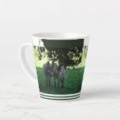 Chevaux Przewalski Collage Latte Mug (Angle gauche)