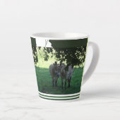 Chevaux Przewalski Collage Latte Mug (Angle droit)
