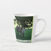 Chevaux Przewalski Collage Latte Mug (Droite)