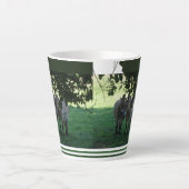 Chevaux Przewalski Collage Latte Mug (Devant)