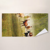 Chevaux sauvages (Serviette de bain)