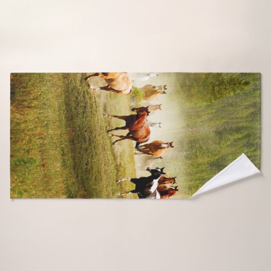 Chevaux sauvages (Serviette de bain)