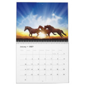 Chevaux sauvages de l'Ouest Calendrier (Jan 2027)