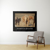 CHEVAUX SAUVAGES de tapisserie MONTAGNES d'UTAH, (En situation (horizontale))