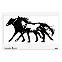 Chevaux sauvages - décalque de mur
