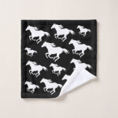 Chevaux sauvages Design motif (Gant de toilette)