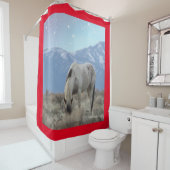 CHEVAUX SAUVAGES D'UTAH PINTO PINTO DOUCHE Rideau (En situation)