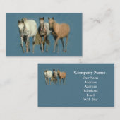Chevaux sauvages et carte de visite merveilleux (Devant / Derrière)