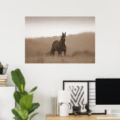 Chevaux sauvages... Grand Poster de base (Bureau à domicile)