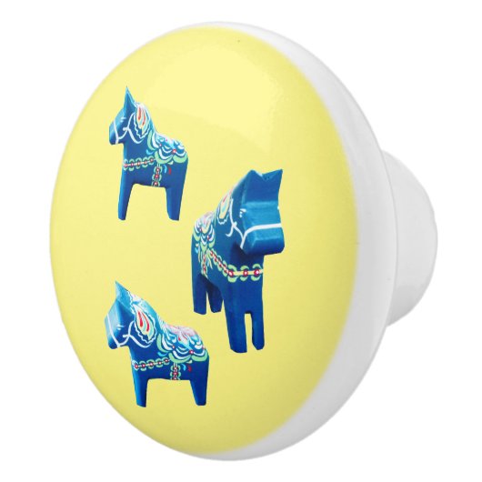 Chevaux suédois Bouton en céramique (Droite)