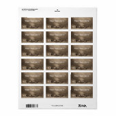 Chevaux sur les étiquettes des Prairies (Feuille entière)