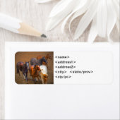 Chevaux très Étiquettes (En situation)