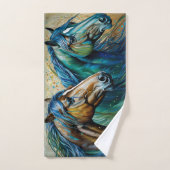 Chevaux Turquoises (Serviette à main)