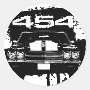 Chevelle 454 ronde sticker