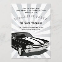 Chevelle Dad-chelor Party Uitnodiging