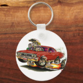 Chevelle Maroon Car. 1967 Sleutelhanger (Voorkant)