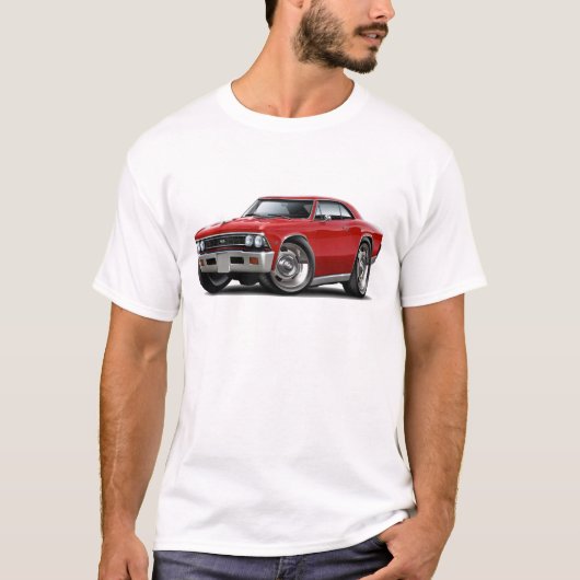 Chevelle Red Car 1966 T-shirt (Voorkant)