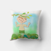 Cheveux clair garçon sur Coussin Safari (Verso)