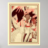 "Cheveux Courts" 12 x 16 deco Print -Gerda Wegener (Voorkant)