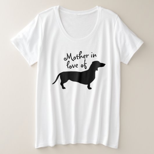 Cheveux courts Dachshund - Silhouette 1 (Design devant)