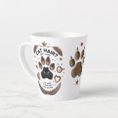 Cheveux de chat ne se soucient pas de la latte Mug (Angle gauche)