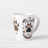 Cheveux de chat ne se soucient pas de la latte Mug (Angle droit)