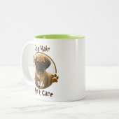 Cheveux de chien s'en fiche Mug personnalisée (Devant gauche)