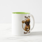 Cheveux de chien s'en fiche Mug personnalisée (Devant droit)