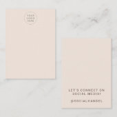 Cheveux de couleur blanche Votre carte logo (Devant / Derrière)