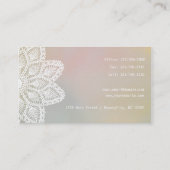 Cheveux de dentelle et carte blancs de fidélité de (Dos)