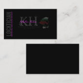 Cheveux de Locktician fermant à clef le carte de (Devant / Derrière)