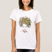 Cheveux de T-shirt de papillons (Devant)