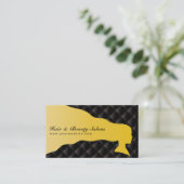 Cheveux de VIP et carte de visite de salons de (Debout devant)