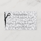 Cheveux d'empreinte de léopard de neige et carte (Dos)