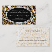 Cheveux d'empreinte de léopard et rendez-vous de (Devant / Derrière)