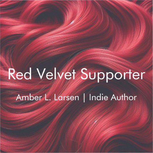 Cheveux en velours rouge | Sticker de support Ambe (Recto)