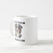 Cheveux et Amour Amoureux Drôle Mug (Devant gauche)