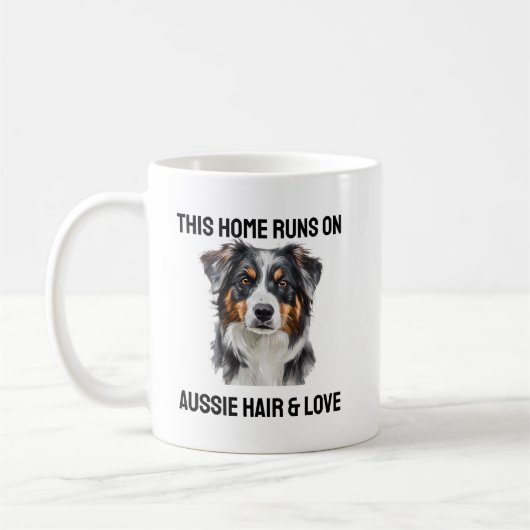 Cheveux et Amour Amoureux Drôle Mug (Gauche)