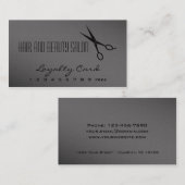 Cheveux et carte de fidélité de salon de beauté - (Devant / Derrière)