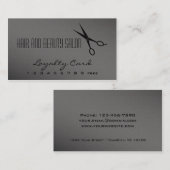 Cheveux et carte de fidélité de salon de beauté - (Devant / Derrière)