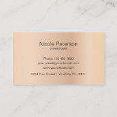 Cheveux et carte de fidélité de salon de beauté (Dos)