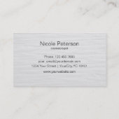 Cheveux et carte de fidélité de salon de beauté (Dos)