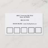 Cheveux et carte de visite de maquillage (Dos)