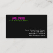 Cheveux et carte de visite de maquillage (Dos)