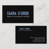 Cheveux et carte de visite de maquillage (Devant / Derrière)