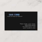 Cheveux et carte de visite de maquillage (Dos)