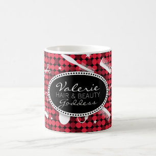 Cheveux et tasse faits sur commande fascinants