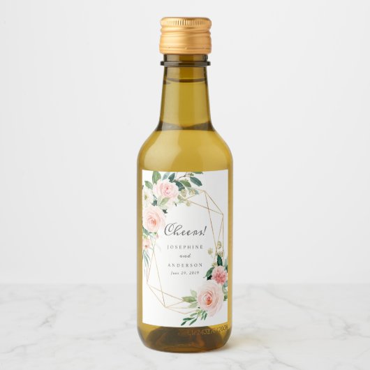 Cheveux géométriques Mini Étiquettes bouteille de  (Devant)